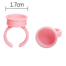 Load image into Gallery viewer, 100pcs/bag Glue Ring Holder for Eyelash Extensions Accessories MGBEAUTYLASH
