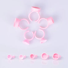 Load image into Gallery viewer, 100pcs/bag Glue Ring Holder for Eyelash Extensions Accessories MGBEAUTYLASH
