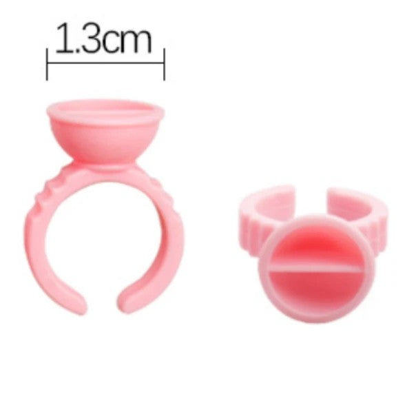 100pcs/bag Glue Ring Holder for Eyelash Extensions Accessories MGBEAUTYLASH