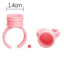 Load image into Gallery viewer, 100pcs/bag Glue Ring Holder for Eyelash Extensions Accessories MGBEAUTYLASH
